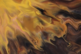 金色流沙液态花纹抽象图