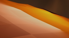 金色渐变抽象几何图层