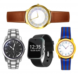 手绘卡通智能手表素材下载