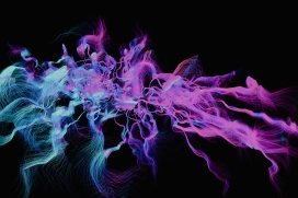 渐变细线抽象图