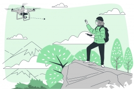 绿色山顶无人机航拍素材下载