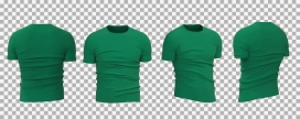 绿色男性T恤衫素材下载