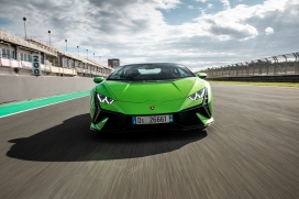 绿色兰博基尼 Huracan Tecnica跑车