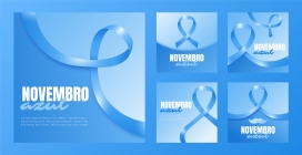 时尚蓝色丝带素材下载