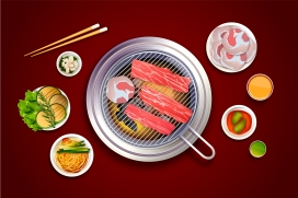 韩式烤肉素材下载