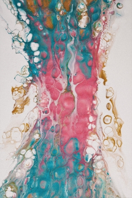 抽象液态气泡花纹图