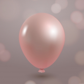 逼真的粉红色气球素材下载
