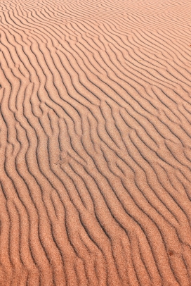 纹路细滑的沙丘图