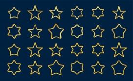 金色五角星素材下载