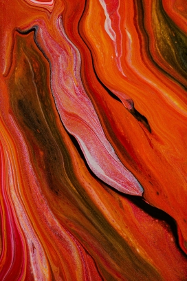 红色流沙流体抽象图