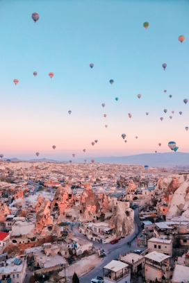 土耳其上空的热气球