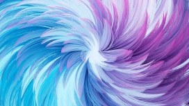 蓝紫色旋转的羽毛