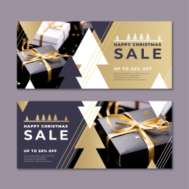 精美圣诞节礼品礼盒素材