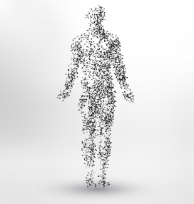 黑色粒子人素材下载