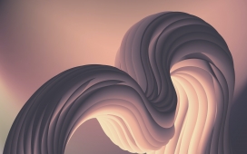 抽象立体的膨胀背景图