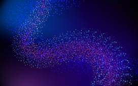 流畅的多彩粒子图