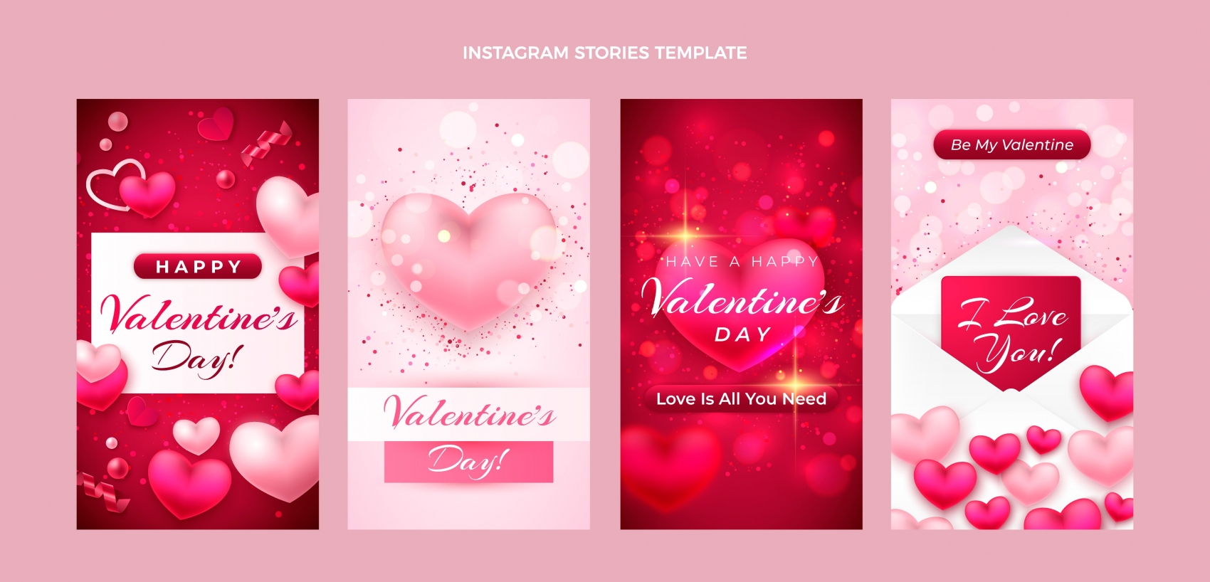 情人节浪漫爱心素材下载图片