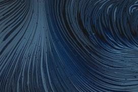 蓝色流畅的液体纹理