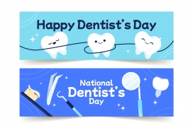 卡通牙齿牙科素材下载