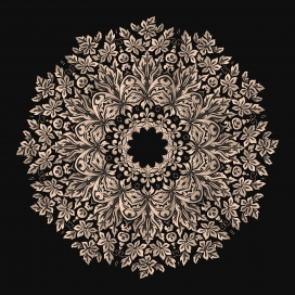 欧式金色花纹图案素材下载