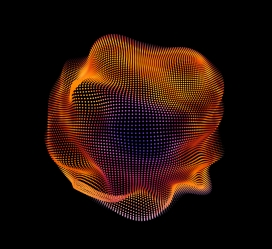 无规则粒子球体背景素材下载