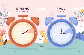 可爱的卡通闹钟素材下载