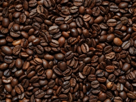 炒好的干燥咖啡豆