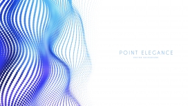 蓝色波点曲线素材下载