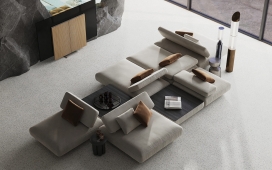 用石头墙制作装饰魔法的公寓设计