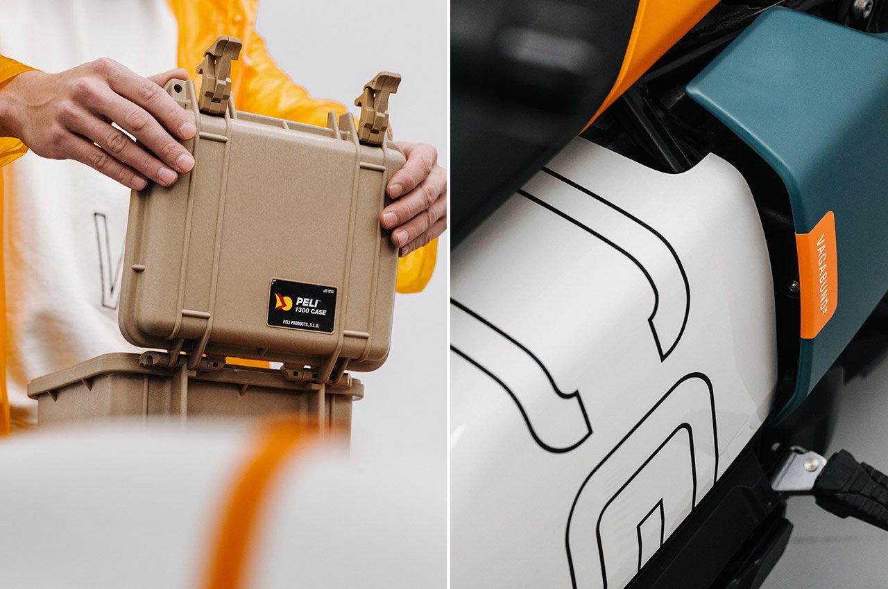 具有拖曳冲浪板的存储空间的宝马CE 04流浪摩托车---酷图编号2