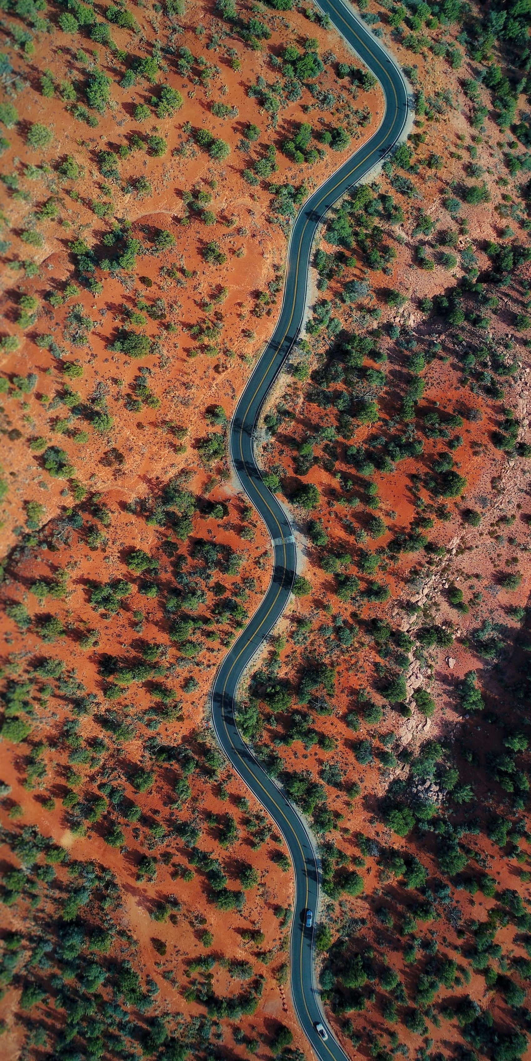 高空俯拍的蜿蜒高速公路图片