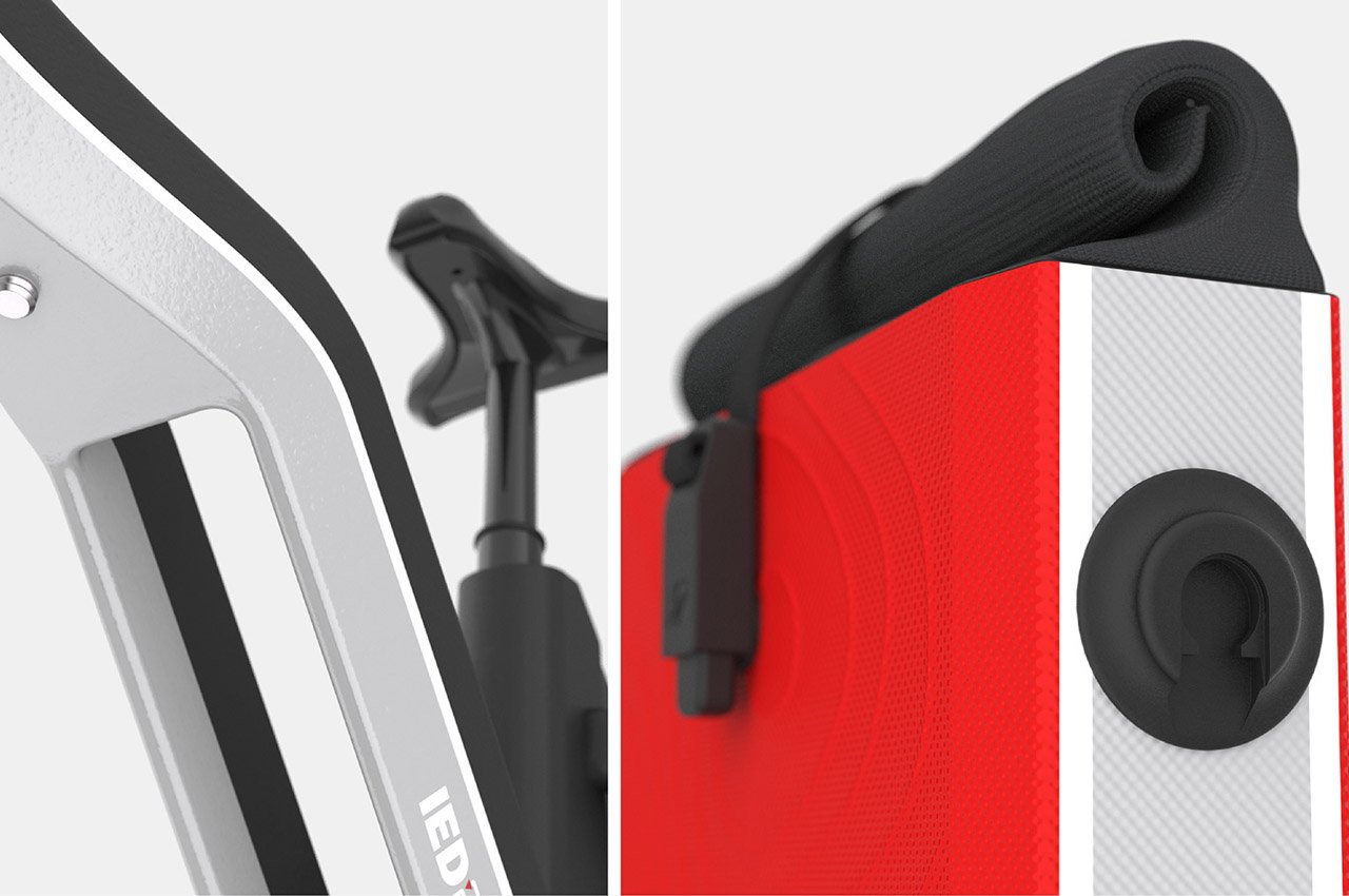 巧妙内置储物空间确保露营必需品安全的脚踏式自行车---酷图编号10