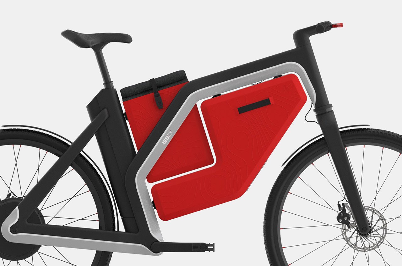 巧妙内置储物空间确保露营必需品安全的脚踏式自行车---酷图编号9