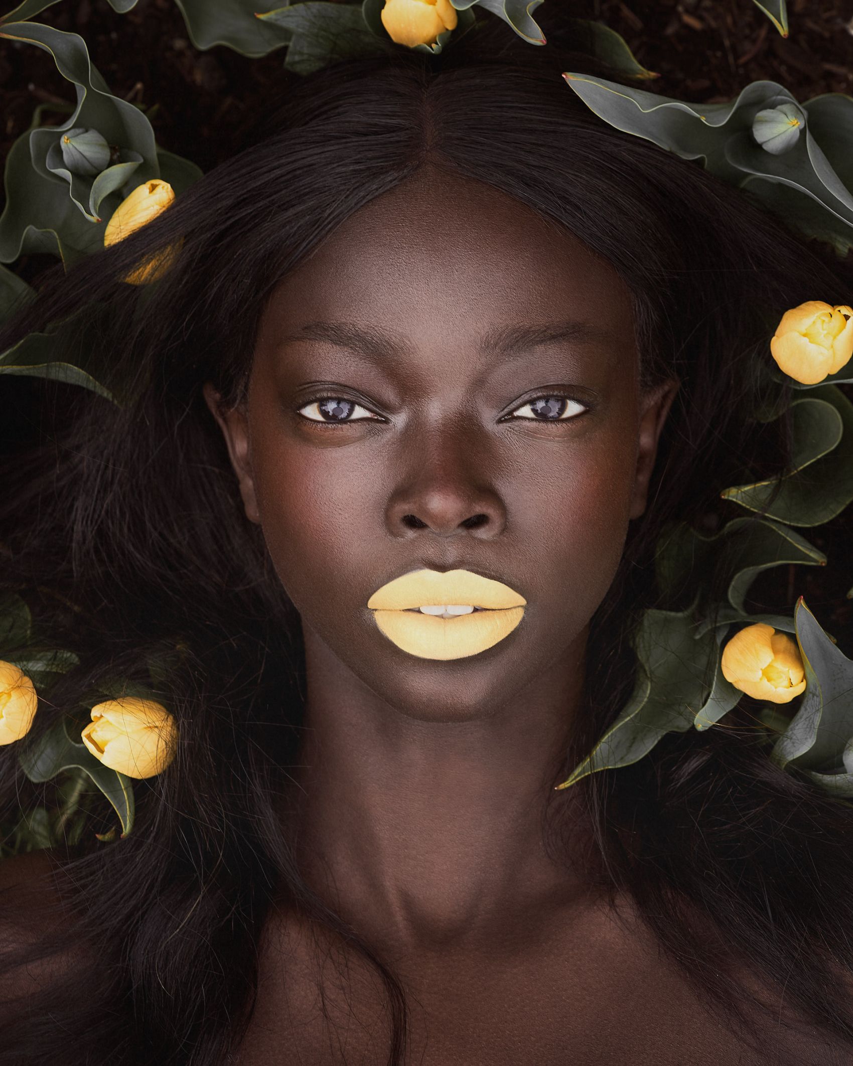 Christine-非洲黑妹女模人像-欧莱凯设计网