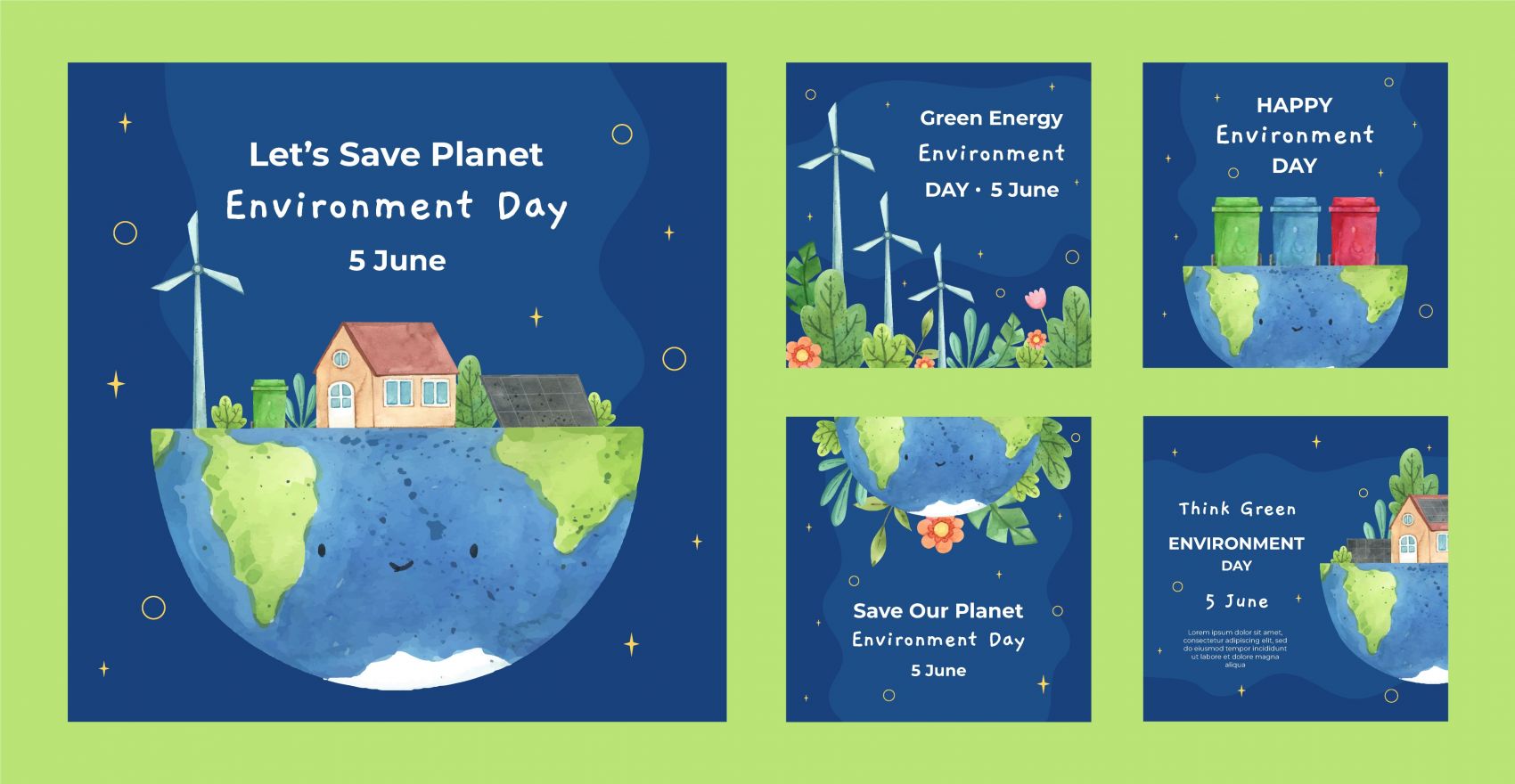 绿色地球环保素材下载图片