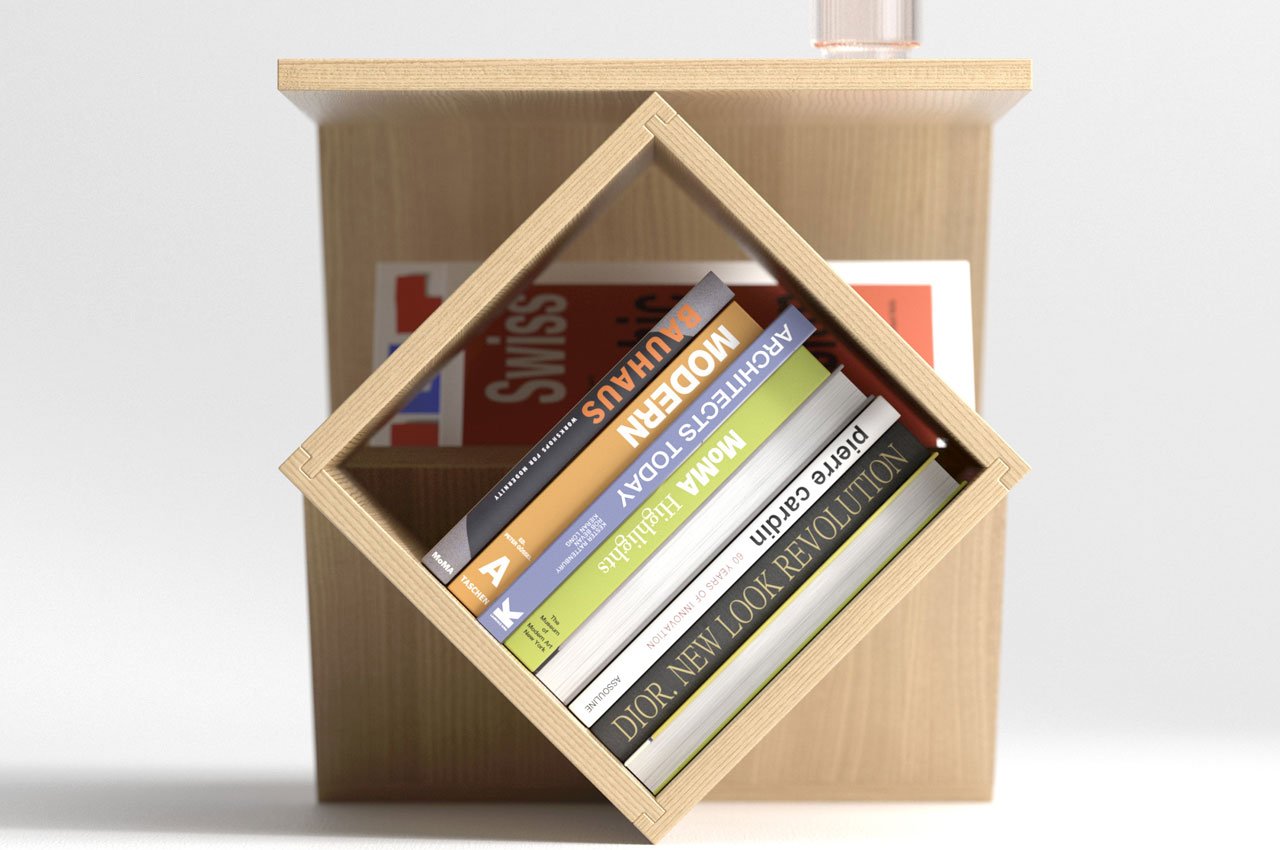 有大量储物空间的无规则书柜书桌---酷图编号5