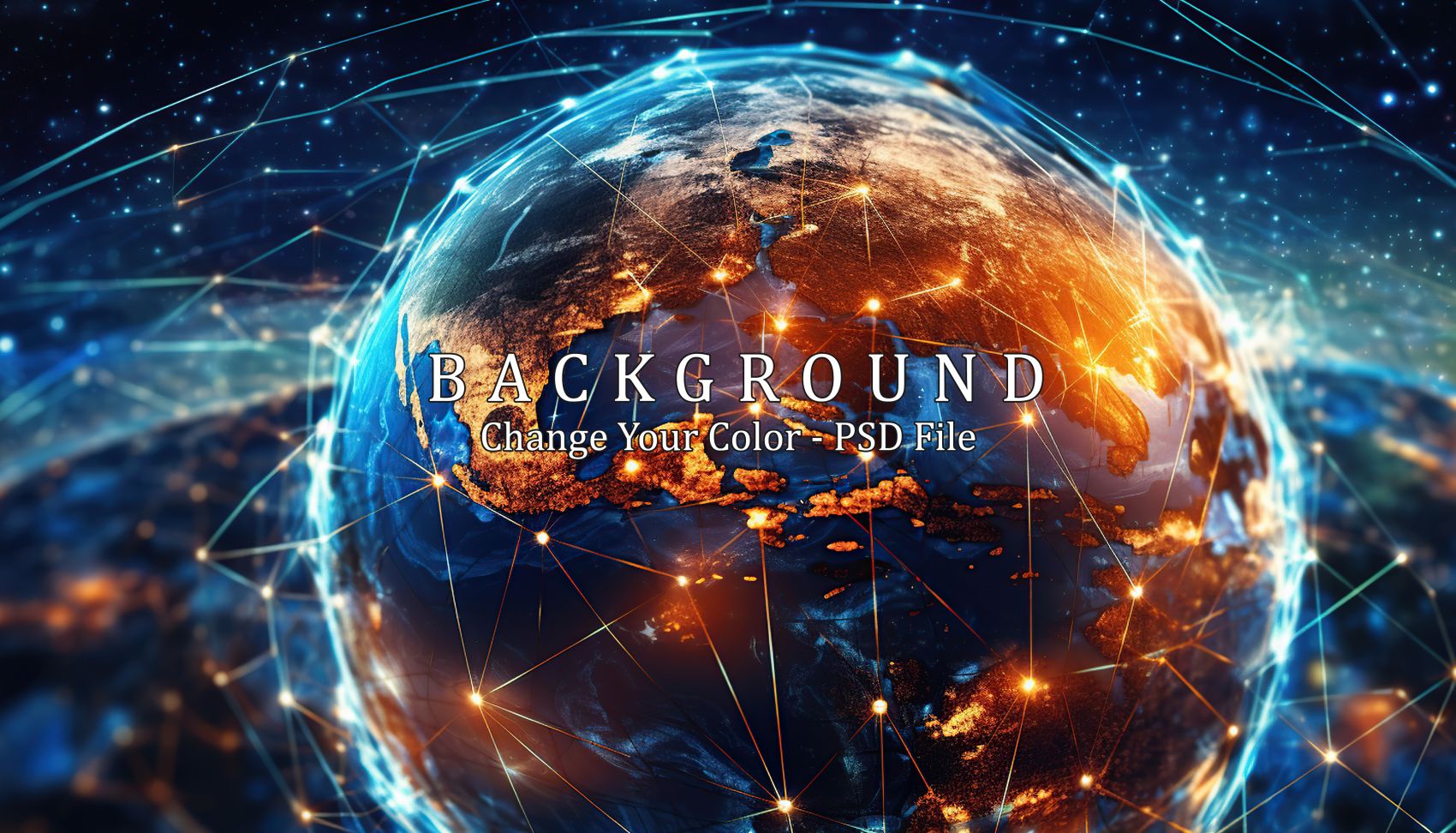 环绕地球的互联网通信技术背景图片