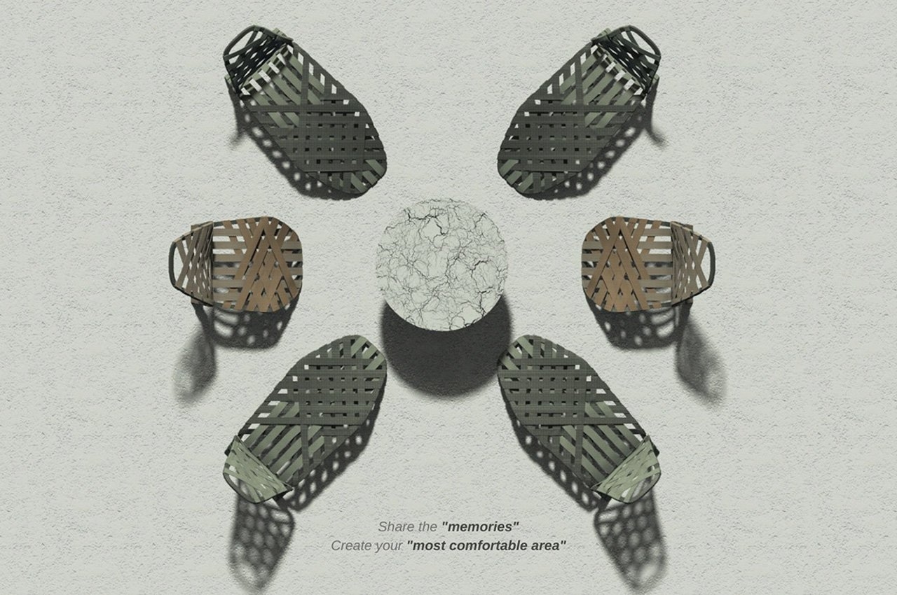 树叶风格的躺椅图片