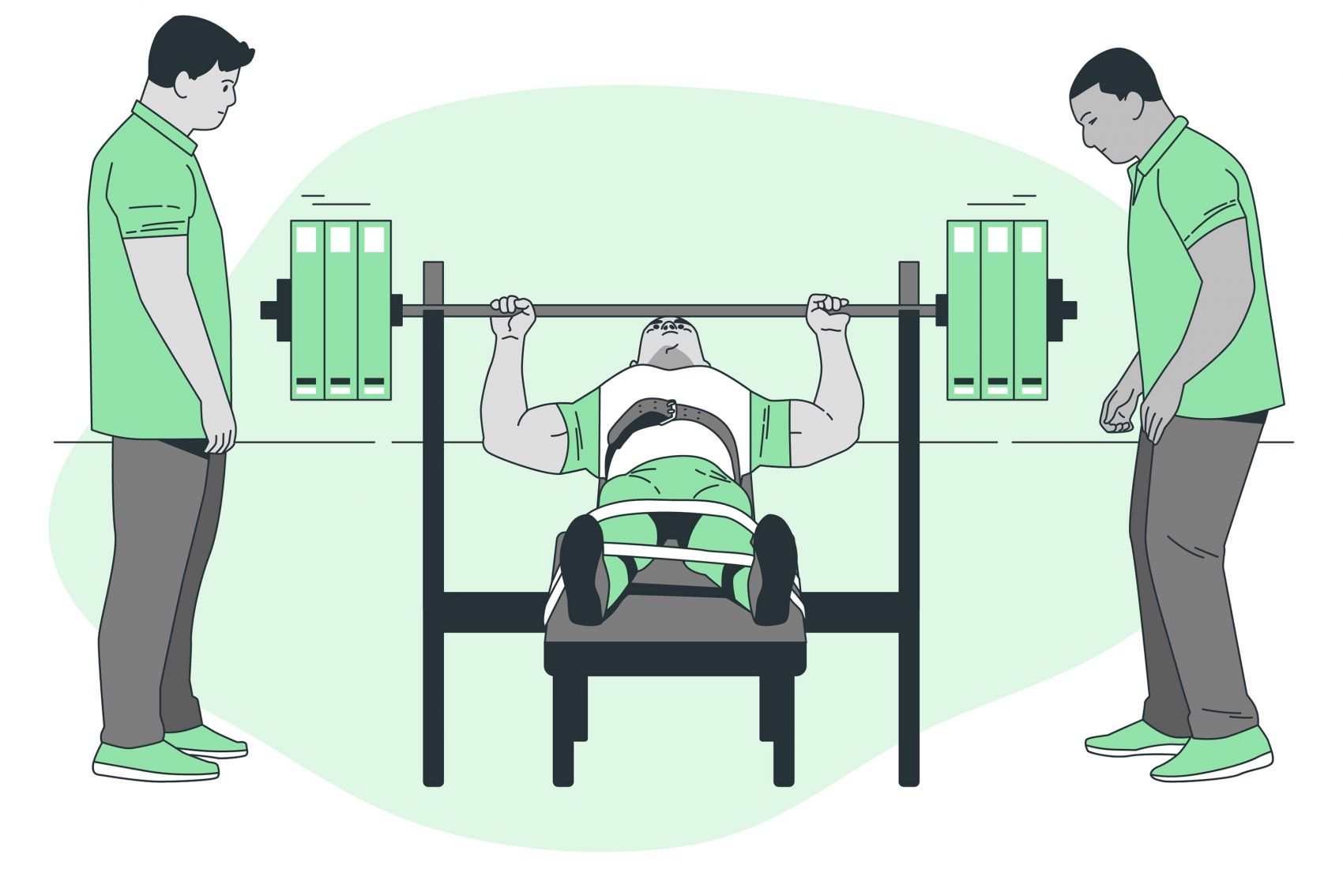 绿色残奥会举重比赛素材图片