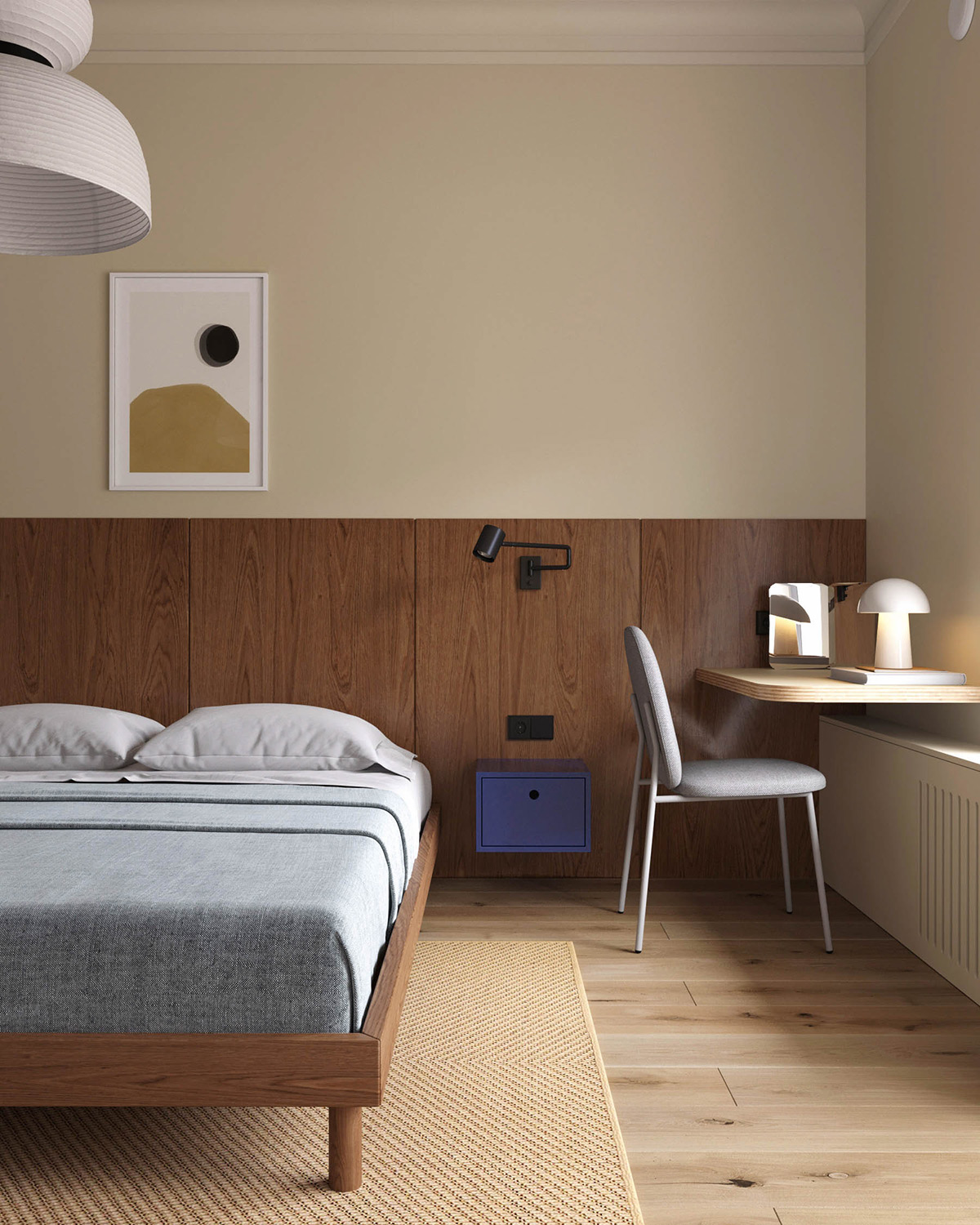 40间散发复古魅力的中世纪现代卧室---酷图编号2