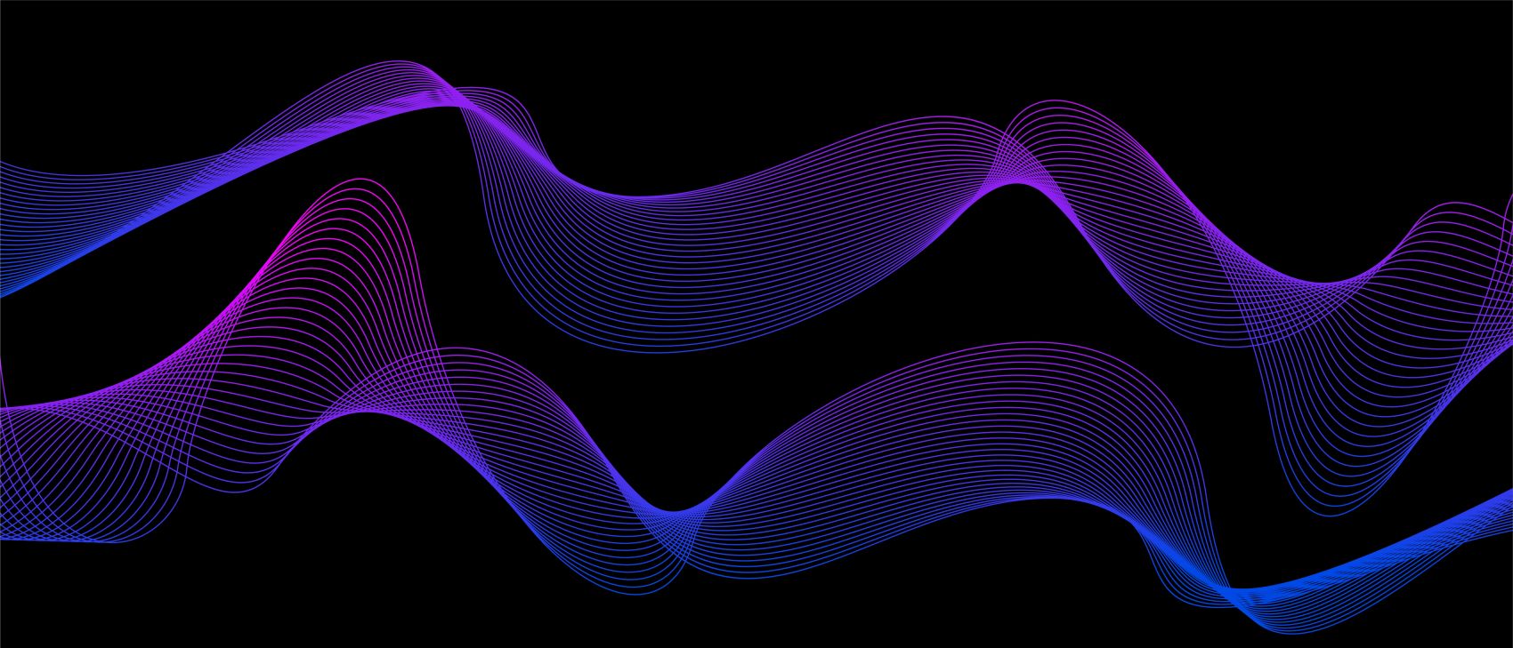 波浪形蓝色背景素材图片