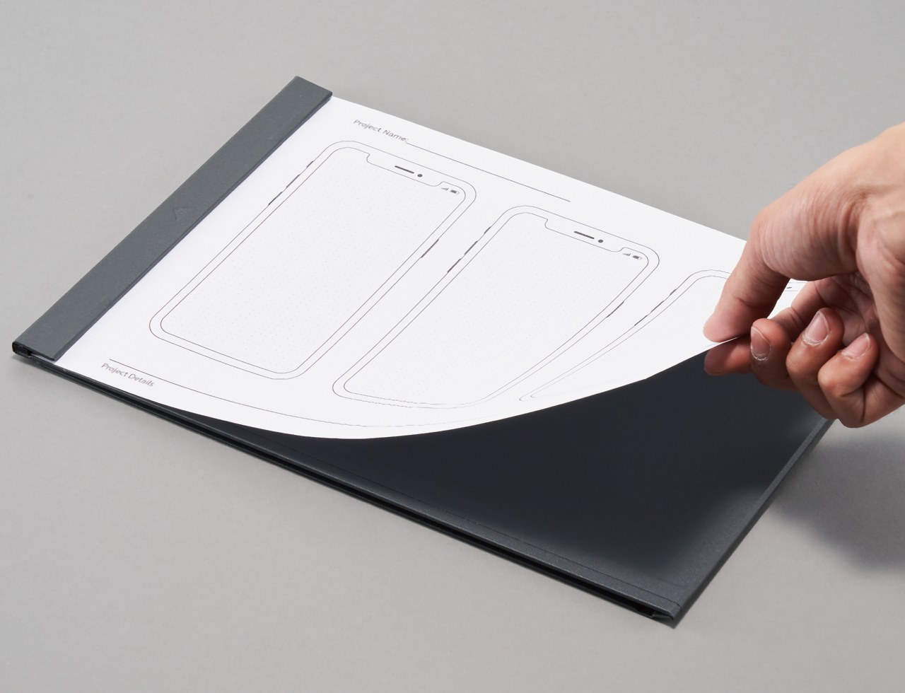 让你可以毫不费力地在任何地方使用你喜欢纸张的极简风格快装订剪贴板---酷图编号6