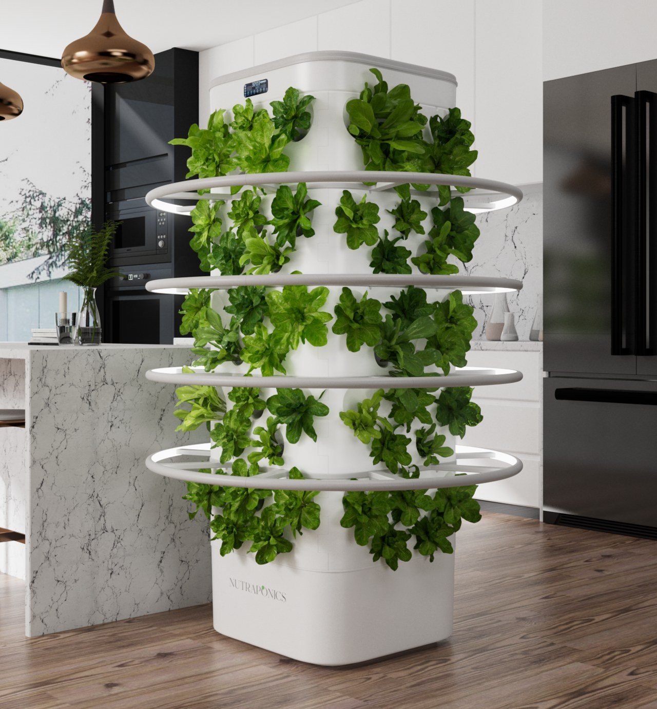 为您带来健康绿色的自动化水培室花园---酷图编号1