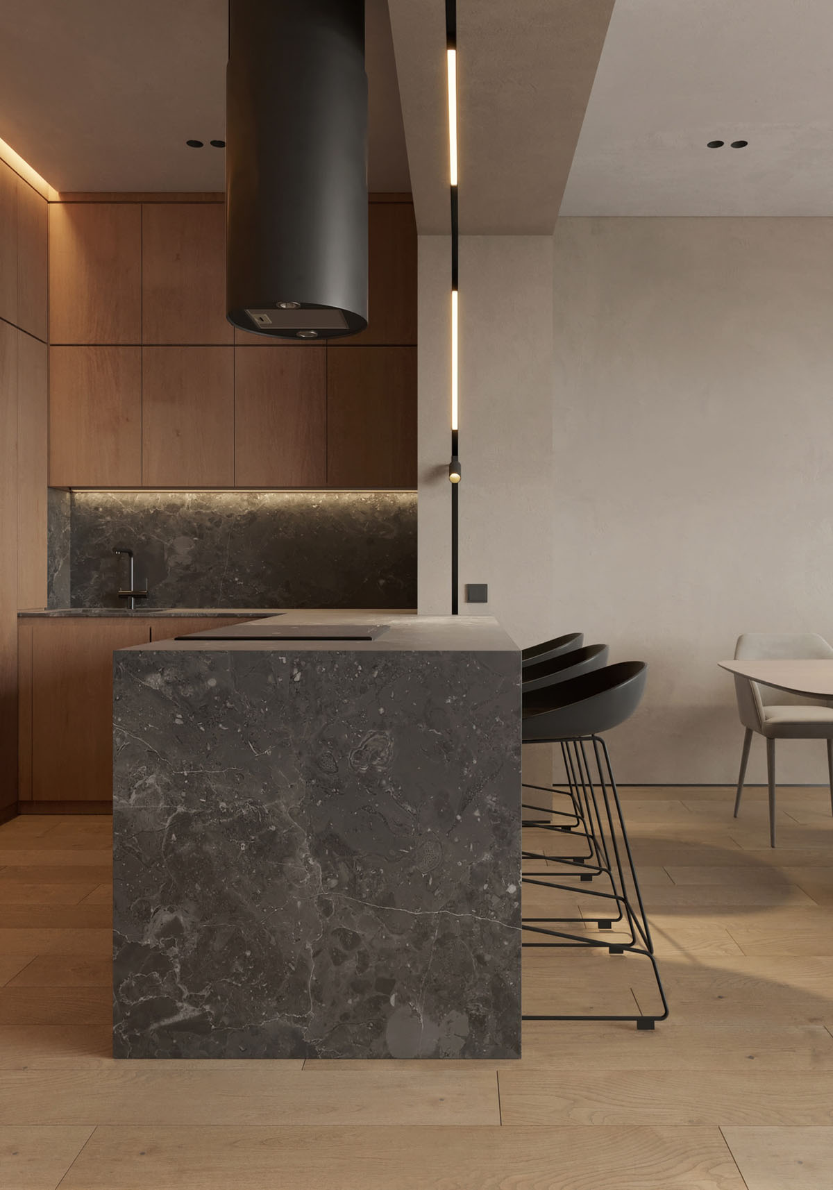 现代磁性的黑色装饰室内空间设计---酷图编号14