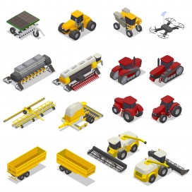 卡通农用车工业工程车辆玩具