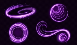 紫色龙卷风炫光