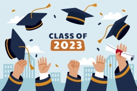 时尚扔物品的毕业生典礼素材下载