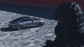 奥迪RS e-tron GT电动汽车摄影图