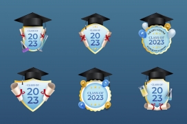 2023硕士学士毕业生图标下载