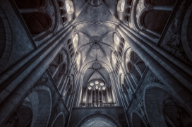 欧美哥特式教堂建筑穹顶